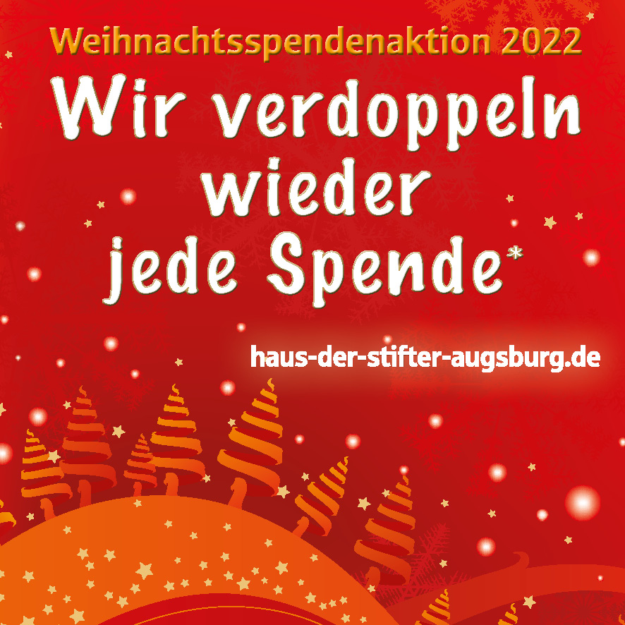Weihnachtsspendenaktion 2022: Wir verdoppeln wieder jede Spende!